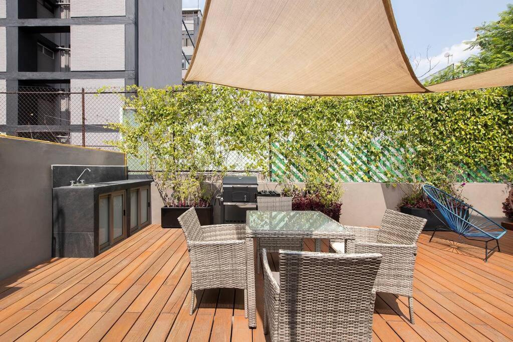 D.4 Acogedor Departamento En La Iconica Roma Norte Mexico City Ngoại thất bức ảnh